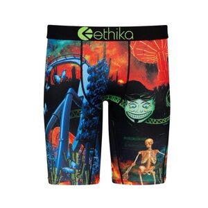 NWT L Ethika Freak Show Men’s Staple Boxer Briefs Amusement Park Vibrant Print